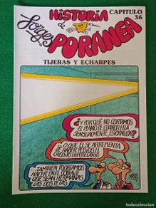 Cómics: Historia de Poránea - Capitulo, 36 - Tijeras y Echarpes - Forges - Edit. Ed. Zinco. S.A. 1983 (P)